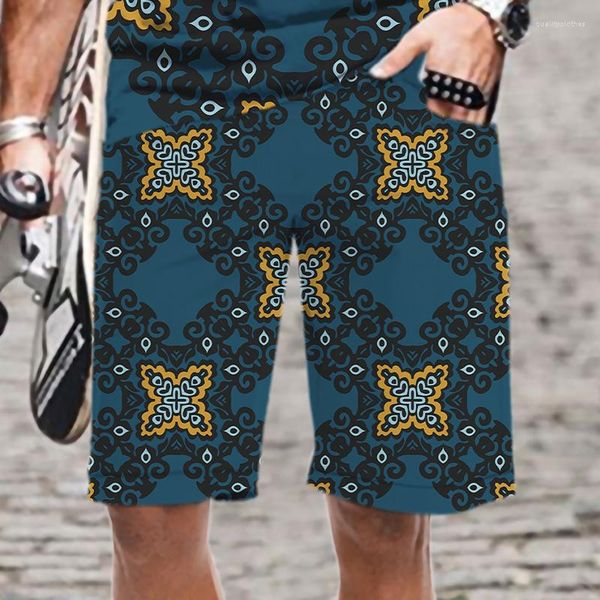 Pantalones cortos para hombre Cool 3D impreso de secado rápido divertido Harajuku Streetwear hombres cómodo natación moda de gran tamaño cintura elástica playa Casual