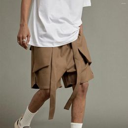 Short masculin cooocoll mode multi-poche quart pantalon high street décontracté sport streewear coton pur pour hommes