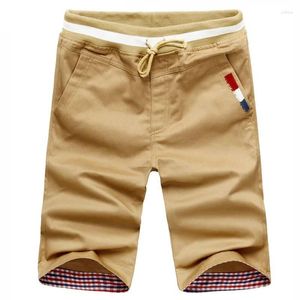 Shorts pour hommes coton décontracté mince mâle Bermuda Masculina hommes kaki Harlan homme Boardshorts plage 5 couleurs