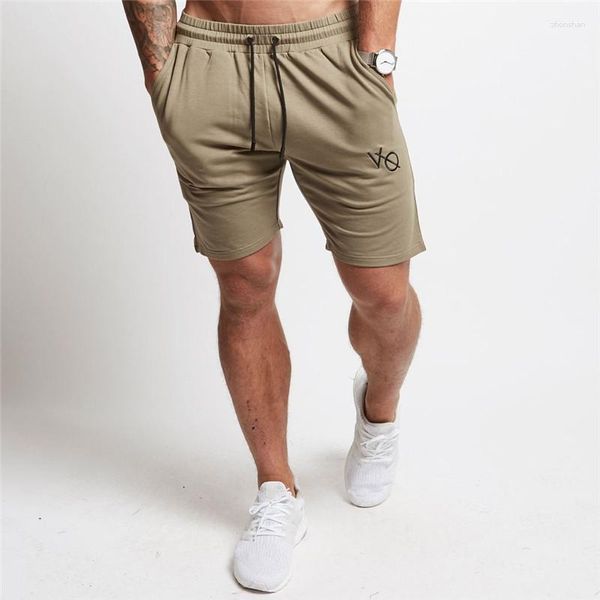 Shorts pour hommes coton brodé court Streetwear mode pantalons décontractés survêtement gymnastique course entraînement Fitness Sports