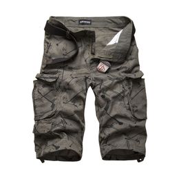 Heren shorts Katoenen heren Cargo Shorts Zomermode camouflage mannelijke shorts multi-pocket casual camo buitenshuis tolling homme korte broek 230417