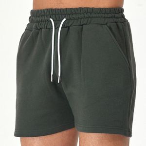 Shorts pour hommes coton sport course armée vert musculation pantalons de survêtement Fitness pantalons courts coréen survêtement gymnastique entraînement