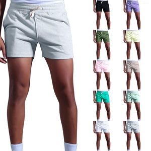 Short de sport en coton pour hommes, pantalon court tendance, surdimensionné, décontracté, Fitness, entraînement, ensemble court en lin