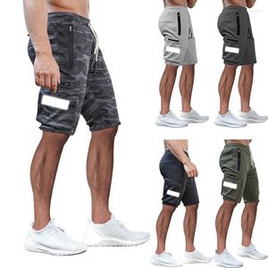 Pantalones cortos para hombres Pantalones de trabajo transfronterizos para hombres Camuflaje Casual Deportes Fitness Bolsillos Tira reflectante M-3XL