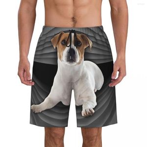 Shorts pour hommes personnalisé mignon Jack Russell Terrier maillot de bain hommes planche à séchage rapide chien de compagnie maillots de bain Boardshorts