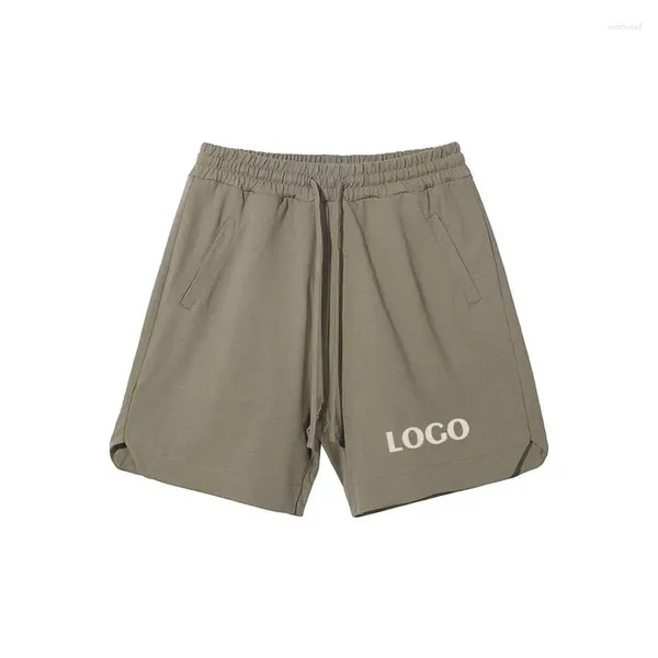 Shorts masculins Logo personnalisé printemps / été 305g Sports de coton pur décontracté en vrac