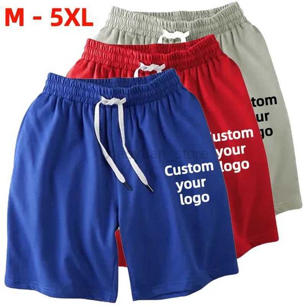 Shorts pour hommes Custom Your Mens Séchage rapide Shorts de plage d'été Pantalon à cinq points Shorts de fitness décontractés DIY IMCIED SILK COFR RORS 240419 240419