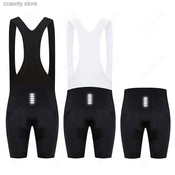 Pantalones cortos para hombre Ciclismo Bib Reflectante Biker Alta protección Anti Shock Bicicleta Gel Pad Pantalones MTB Acolchado ShortsH24122