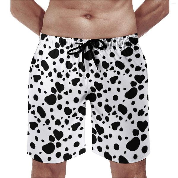 Shorts pour hommes Dalmatien Dots Board Été Mignon Animal Imprimé Surf Pantalon Court Séchage Rapide Design De Mode Grande Taille Troncs De Plage