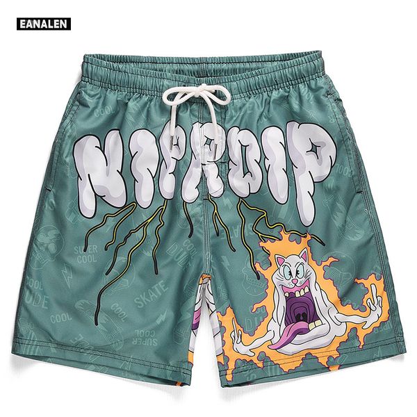 Shorts pour hommes démon dessin animé graphique plage pantalons de plage hommes rue hip-hop haute rue danse shorts surf sports course basket-ball s 230613