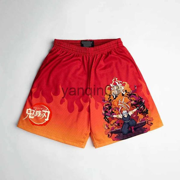 Shorts pour hommes Demon Slayer Anime Shorts Kawaii Manga Cartoon 3D Print Gym Shorts Quick Dry Mesh Casual Short Pants to Fitness Jog Daily Unisex J230608