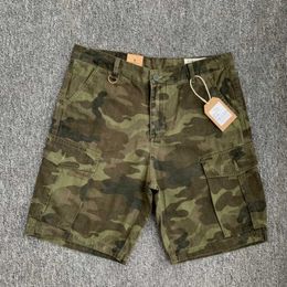 Heren shorts Desert Jungle Mens Camo Shorts 2024 Summer Retro American Cotton Pants Young Heren Casual rechte werkkleding J240407