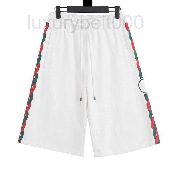 Designer de shorts pour hommes 23SS Nouvelle impression de cordon de bouton latéral Confortable, respirant, lâche décontracté et Capris pour femmes DUOJ