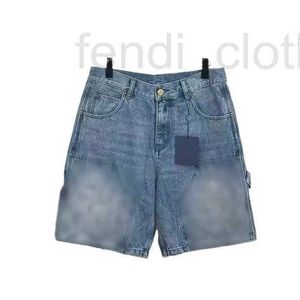Men's Shorts Designer Brand 24SS Summer 1 Pocket de bolsillo en relieve Vintage Denim suelto y versátil 9tp8