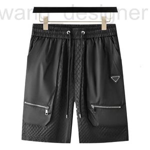 Herenshortsontwerper Zomer Europese mode Gloednieuwe Triangle Casual Sports Middle Pant Pocket Beach Pants 5/4 Snel drogen X6E2