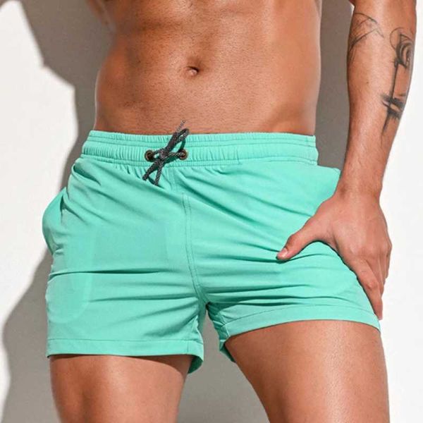 Pantalones cortos para hombres Desmiit pantalones cortos de natación para hombre traje de baño caja de secado rápido tabla de surf pantalones cortos de playa traje de baño para hombre J240328