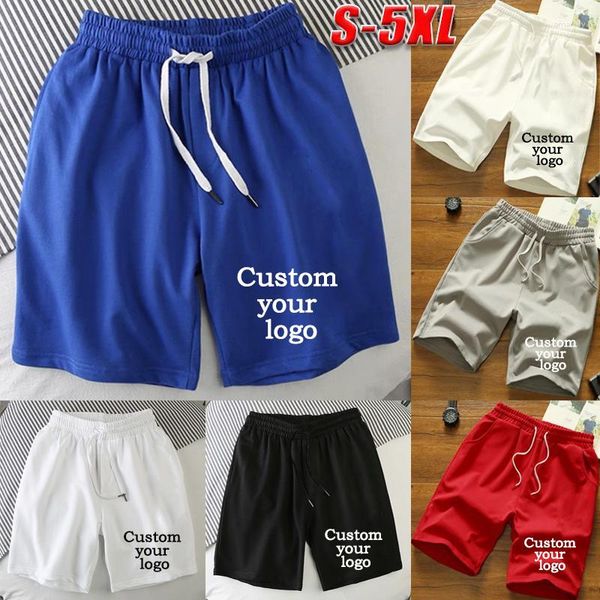 Homme Shorts Logo DIY Décontracté Polyester Course à Pied Des sports Baseball Eté Taille élastique Ample Couleur unie