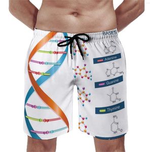 Herenshorts DNA Strand Zee Strand Verstelbaar Trekkoord Los Elastisch Hardlopen Ademend Sneldrogend Grappig Zomerweer Pickup Unisexua