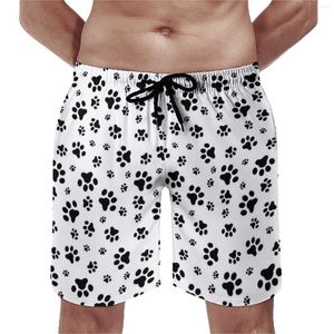 Shorts pour hommes motif pattes de chien Gym été amoureux des animaux mignon conseil pantalons courts hommes course Surf confortable maillot de bain personnalisé