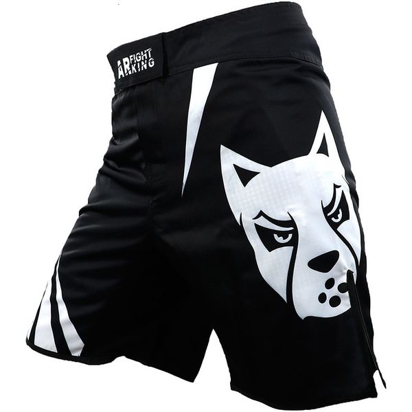 Shorts pour hommes tête de chien MMA combat entraînement sport pantalons de course combat complet boxe thaï fitness arts martiaux style Sanda 230703