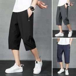 Herren-Shorts zum Anziehen, atmungsaktiv, für Herren, Eisseide, lockere Passform, Strand-Streetwear