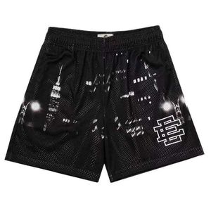 Men's Shorts EE Basic Short NEW YORK CITY SKYLINE short décontracté pour homme fitness pantalon de sport été gym entraînement short en maille men shortsL240104P