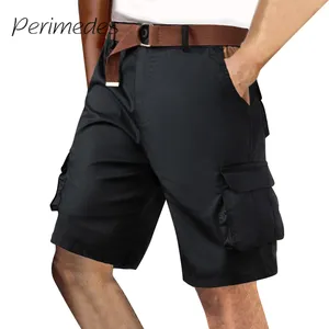 Heren shorts elastische taille 2024 Comfortabele fit katoen casual zomerbroek gemakkelijk pull-on ontspannen duurzame mode ropa hombre