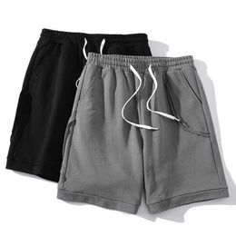 Heren shorts Erdu herenkleding | Lente/zomer nieuw katoen 330G heren casual shorts gebreide capris heren's