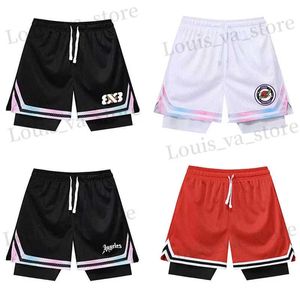 Short masculin faux deux shorts de basket-ball lâche Américain anti-lumière hommes pantalon de balle d'été