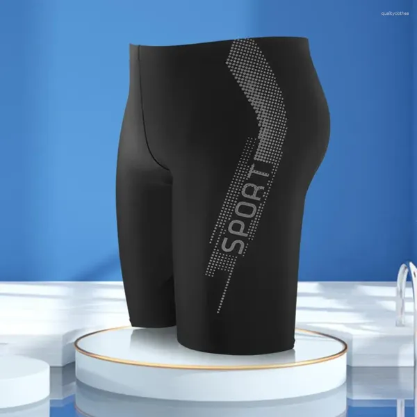 Shorts pour hommes Mode Anti-rétrécissement Cordon intérieur Séchage rapide Mâle Lettre Imprimer Maillots de piscine Slim Fit