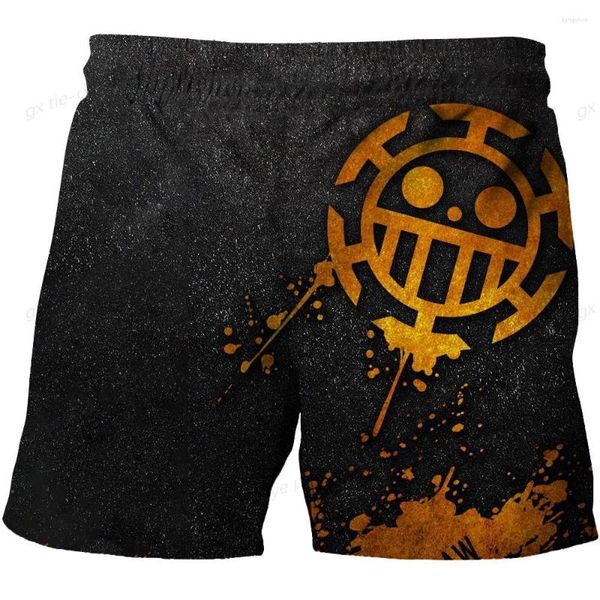 Shorts pour hommes mode filles garçons Harajuku pantalons de plage pour enfants Couples vêtements une pièce Luffy enfants 3D dessin animé impression pantalon