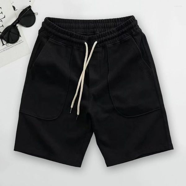 Pantalones cortos para hombre moda hombre 2023 verano playa Casual sólido holgado bolsillos básicos ropa de calle