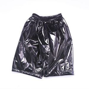 Heren shorts mode mannen glanzende metallic nachtclub dansen Wear sexy plus maat 8xl zomer motorfiets korte broek x9097