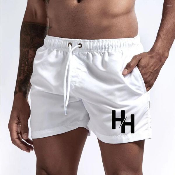 Shorts pour hommes Mode Poche Maillot De Bain Été Imprimé Gym Fitness Casual Cool Pantalons Longs Jogging Plage