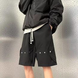 Shorts pour hommes Mode Techwear Cargo Hommes Y2k Noir Élégant Streetwear Punk Hip Hop Harajuku Coréen Tendance Sport Baggy Pour