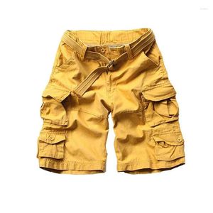 Shorts pour hommes Mode Vintage Hommes Style militaire Armée Camouflage Cargo Plus Ceinture