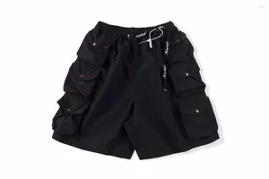 Shorts pour hommes Fasion Multi Pocket Cordon élastique Casual Kapital Hommes Femmes EU Taille Coton