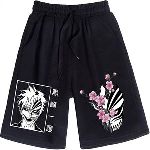 Heren shorts vijf broek heren bleekhorte shorts kurosaki ichigo geprinte shorts streetwear menwomen casual sport korte broek strandbroek 230425