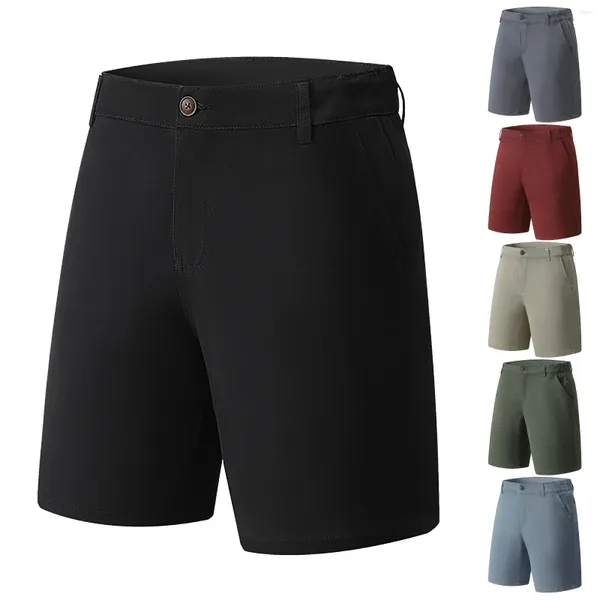 Pantalones cortos para hombres Pantalones de cinco piezas Frontera Casual Verano Estiramiento recto Baloncesto para hombres Conjunto corto atlético