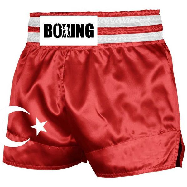 Pantalones cortos para hombres Bandera de Argelia Pantalones cortos de Muay Thai Pantalones cortos de entrenamiento para niños y adultos Pantalones cortos de boxeo Pantalones cortos de taekwondo BJJ MMA J240124