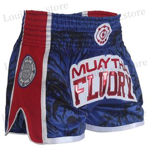 Heren shorts flexibel Muay Thai shorts fr gevecht gemengde vechtsporten boks training concurrentie broek T240419