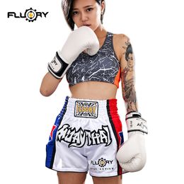 Heren Shorts Fluory Boxing short muay thai fightwear blauwe en rode ster custom muay thai shorts 230808