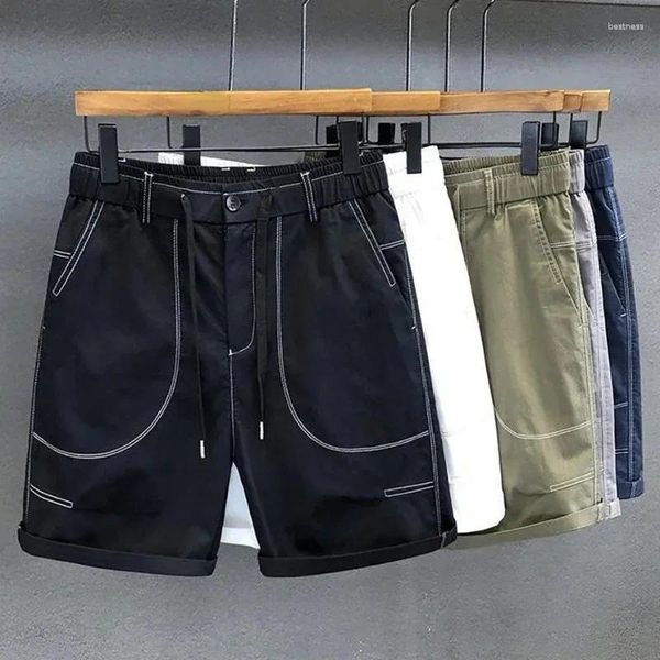 Shorts pour hommes pour hommes bleu avec fermetures à glissière homme pantalon court Cargo retrousser Streetwear sans Logo offres décontractées d'été personnaliser en vrac