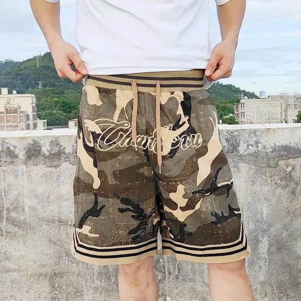 Short masculin pour hommes imprimés bermuda homme pantalon court floral vintage long lâche large offres sabères concepteurs de luxe élégant petite taille