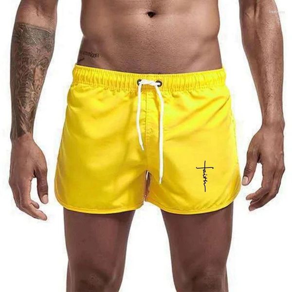 Pantalones cortos para hombres para hombres 2024 Summer Swimwear Fitness Beachwear