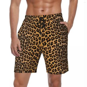 Short pour hommes drôle imprimé léopard été Sikn Animal CoolVintage pantalon court mâle surf respirant maillot de bain personnalisé