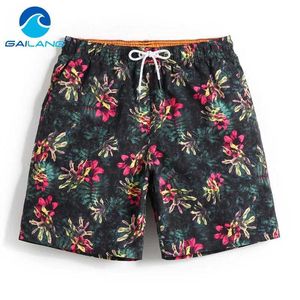 Heren shorts Gailang Brand Quick Drying Mens Beach Shorts Swimsuit Mens Beach Shorts Polyester Mens Shinkansen Bermuda Leisure Mainline J240409