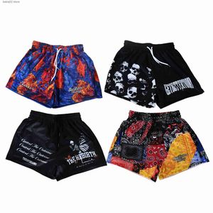 Herenshorts worden vandaag beter Dubbele mesh herenshorts GYM Basketbal Hardlopen Het GBT-merk Shorts voor heren Bodybuilding Print Y2k Mannelijke kleding T230414