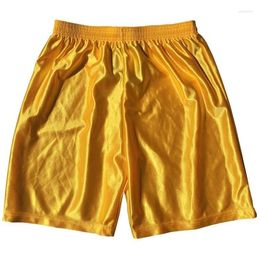 Shorts pour hommes brillants sans poches été printemps fitness femmes plus taille sport décontracté bas de basket-ball