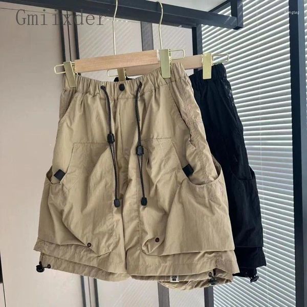 Short masculin gmiixder japon multi-poche cargo coréen 2024 tendance de la mode d'été